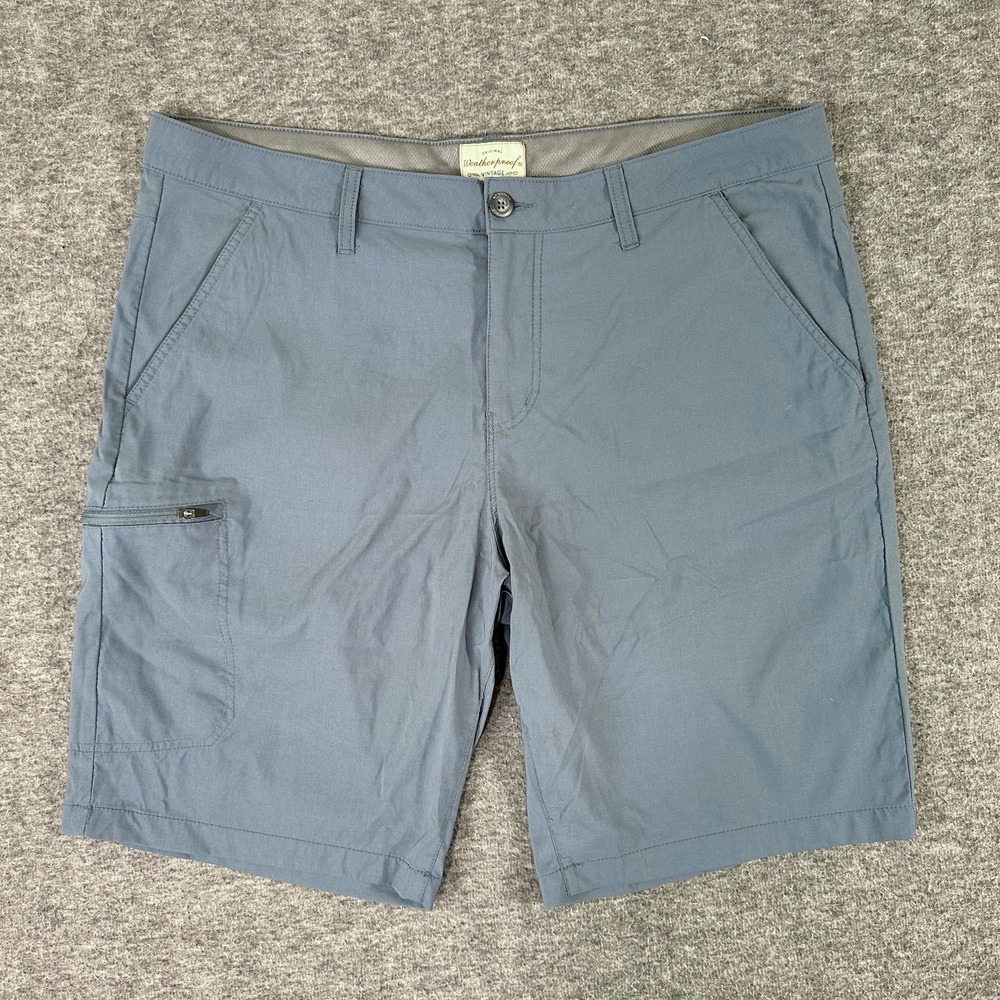 Weatherproof Vintage Performance Shorts Men's 40 Regular‎ Fit Blue Hiking Golf